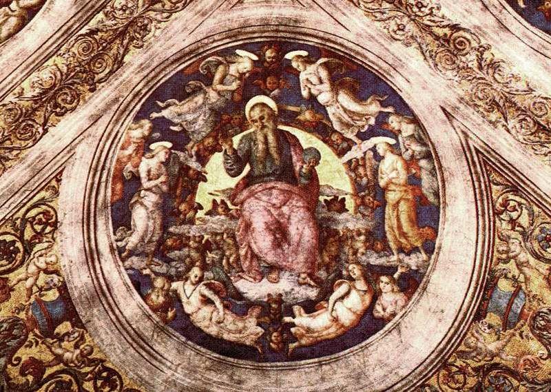 Pietro Perugino God the Creator and Angels